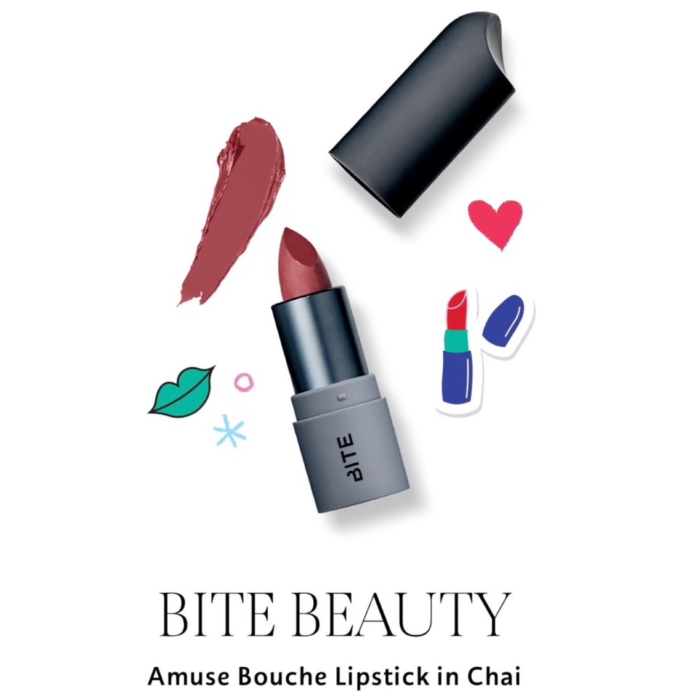 5/$25!🌟 BITE BEAUTY Amuse Bouche Lipstick in Chai - Picture 7 of 7